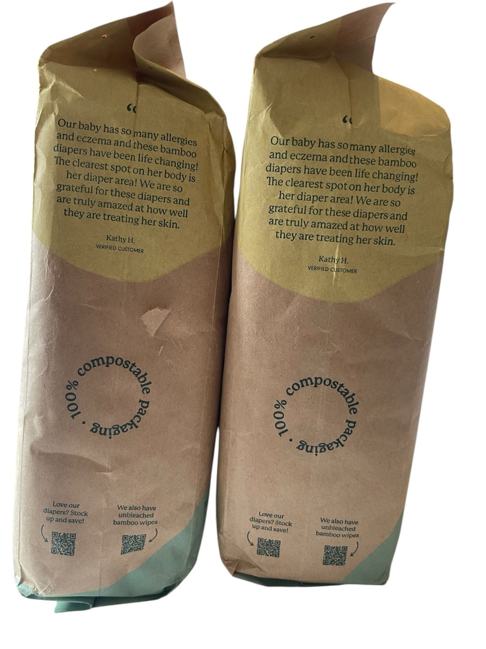 EcoPeaCo Bamboo Diapers For Sensitive Skin Size 4 (22-37 LBS) - Picture 3 of 6